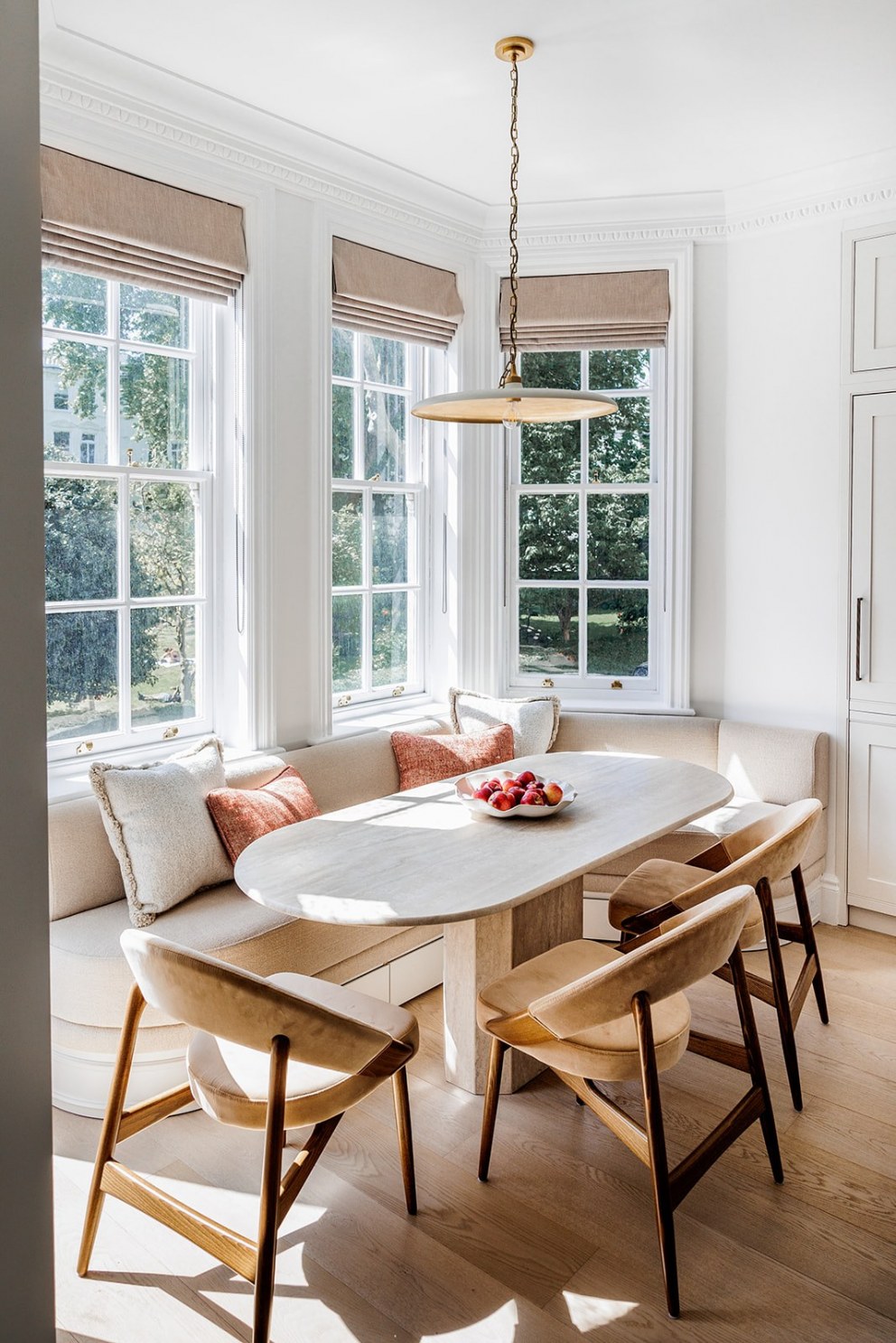 Earl's Court Apartment Renovation | Kitchen Banquette Dining | Interior Designers